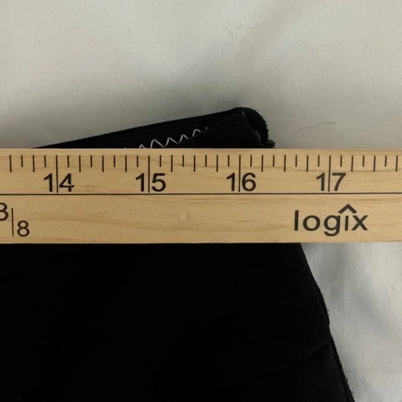 White House‎ Black Market Black Wide Leg Dress Pants Size 12S - Picture 5 of 8